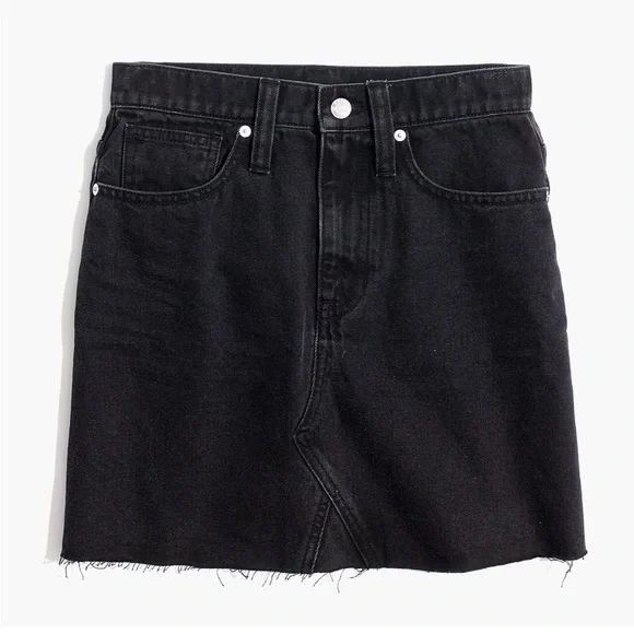 Madewell Denim Frisco Mini Skirt Lunar Wash Size 8 - Picture 2 of 10